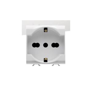 Priza simplă cu 16A 2 module alb standard francez ELIT00815 /ambalaj 6/ 147250657 - Conectori și mufe