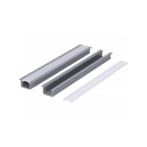 LED PVC profil Fuga 16x11 2m szürke ML