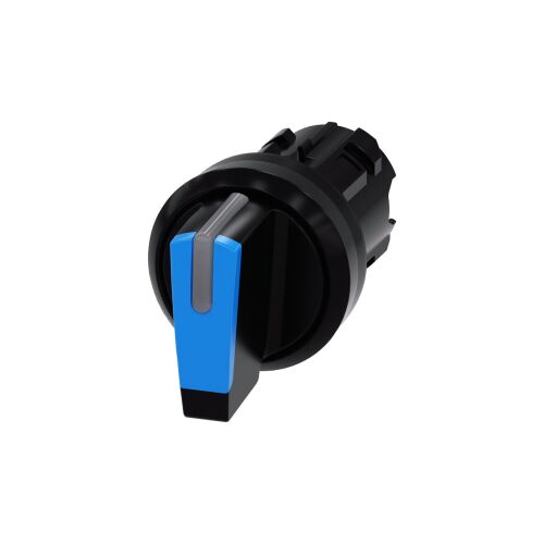 Schalter mit Stütze, 22 mm, rund, Kunststoff, schwarz/blau oder Stift, 3-teilig, i-o-ii 3SU1002-2BL50-0AA0 147250784