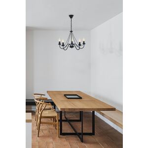 Csillár gyertyatartó BARTEZ fekete nappaliba E14 K-3991 Kaja Lighting 147251010 - Lámpa & Világítás