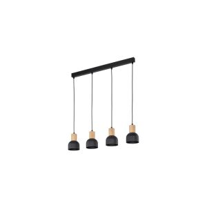 Függő lámpa CAIRO fekete / világos fa színű 4896 TK Lighting 147251012 - Lámpa & Világítás