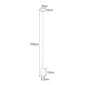 Lampa wiszaca zwis PUERTO na GU10 kolor czarny K-4895 Kaja Lighting - Függő lámpa PUERTO GU10 fekete színű K-4895 Kaja Lighting 147251028 - Lámpa & Világítás