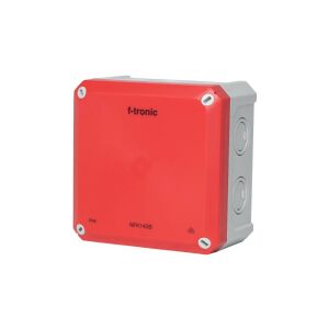 Fali doboz NFK14 140x140x81mm halogénmentes hermetikus IP66 vörös vészvilágításhoz NEPTUN Compact F-TRONIC