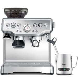 Sage BES875 Espressomaschine mit integriertem Mahlwerk und Milchaufschäumer - Sage