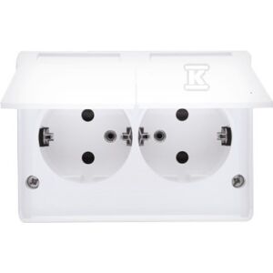 Simon 54 Gniazdo podwójne Schuko (wersja skandynawska) EGSZ2NZB/11 147251324 - Connector & Dugalj