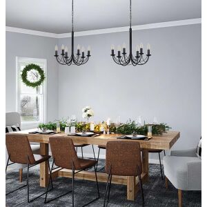 Csillár gyertyatartó PERSEO asztal felett, fekete E14 K-3520 Kaja Lighting 147251337 - Lámpa & Világítás