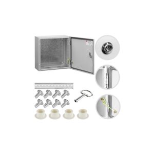 Tablou de distribuție metalică cu carcasă ermetică cu placă de montare 400x400x200 IP65 montat la suprafață NEKU 147251398 - Doze de legătură și conexiune