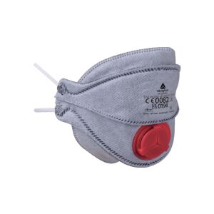 FFP3 szűrős féllárca, vízszintesen hajtható (4 redő), Szürke szín, méret: Beállítható, M1305VWC /10db/ 147251534 - Védőfelszerelés