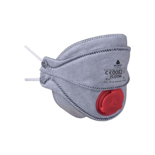 FFP3 szűrős féllárca, vízszintesen hajtható (4 redő), Szürke szín, méret: Beállítható, M1305VWC /10db/ 147251534