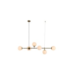 Light Prestige függő lámpa Modern arany függő lámpa Light Prestige Alisa gömb LP-005/6P WH