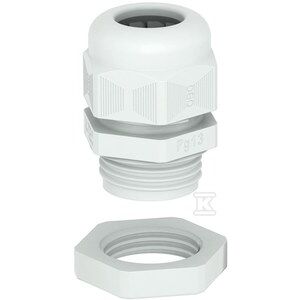 Kabeldrossel mit Mutter PG29 PA lichtgrau RAL 7035 V-TEC PG29+ LGR 2024667 /20 Stück/20 Stück / 147251968 - Installationshilfen