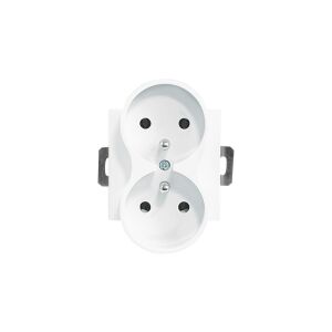 QUADRA KETTŰS FÖLDELT ALJZAT, ÜVEGKERETHEZ, FEHÉR SZÍNBEN 147252098 - Lámpa & Világítás