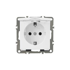 QUADRA Gniazdo hermetyczne z klapką SCHUKO białe 147252140 - Conectori și mufe