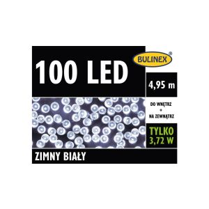 Bulinex LED lámpafűzér 100LED fehér hideg 4,95m kábel 147252148 - Fényfüzér
