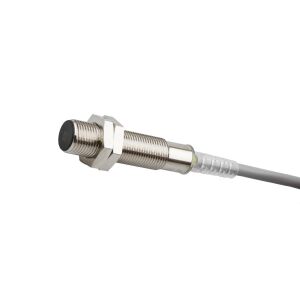 Czujnik indukcyjny M12x1 dł: 50mm zabudowany Sn: 2mm 10-30V DC PNP NO kabel 2m PVC mosiądz niklowany IP67 IA120100 147252213 - Czujnik ruchu