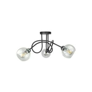 Modern mennyezeti lámpa 3xE27 EVIE BLACK/SILVER 147252296 - Lámpa & Világítás