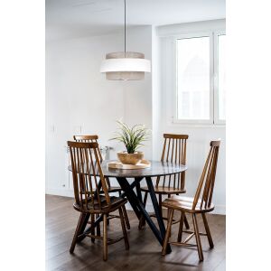 Díszes függő lámpa, széles árnyékkal, CEZAR sorozat, K-5271 Kaja Lighting