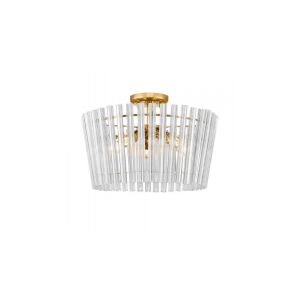 Arany mennyezeti lámpa nappali BACH, üveg stílusos elemek E14 - C0547-05H-F9AC Zuma Line 147252415 - Mennyezeti lámpa