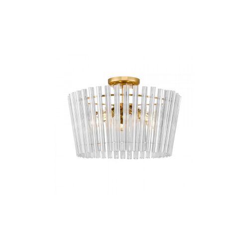 Arany mennyezeti lámpa nappali BACH, üveg stílusos elemek E14 - C0547-05H-F9AC Zuma Line 147252415