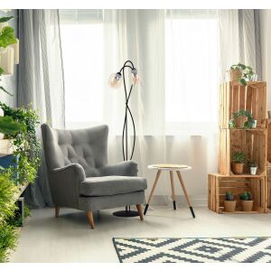 Állólámpa borostyán színű hangulatos nappalinak a DIUNA K-5193 Kaja Lighting sorozatból 147252605 - Állólámpa