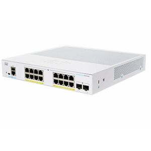 Przełącznik Cisco CBS350-16P-2G-EU (16xGBE, 2xSFP, 16XPOE+120W, bez wentylatora) - ODŚWIEŻ 147252782 - Przełącznik