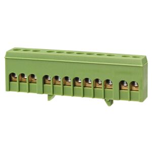 HÍD HÁZAS KÖTŐSAROK Csatlakozó sín 12P ZÖLD LZMI-G12 147252805 - Sorkapocs