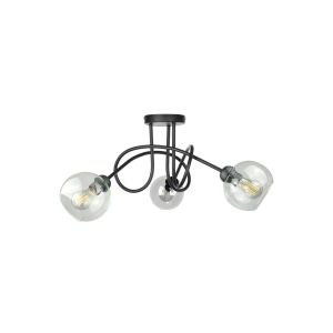 Modern mennyezeti lámpa 3xE27 EVIE BLACK