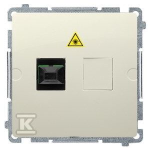 Simon Fibră de bază/priză optică unică bej BMGS1.01/12 147252914 - Conectori și mufe