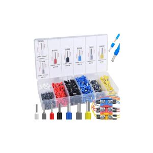 Átfogó csatlakozószegély szigetelt végű csőszett 1200db 0,5-6mm2 dobozban 147252946 - Kábel érvéghüvely