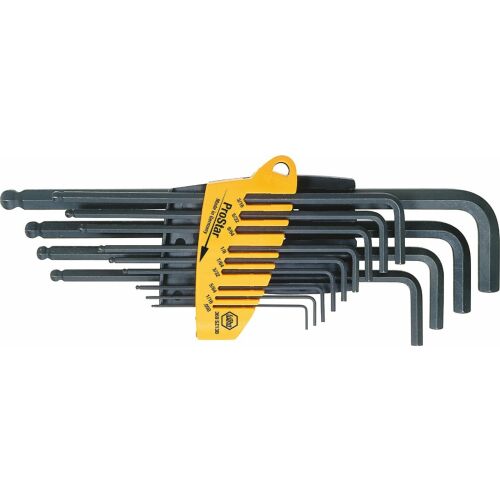 Ibuszkulcs készlet golyós véggel, ProStar tartóban, 14 db per inch, Wiha 147253067