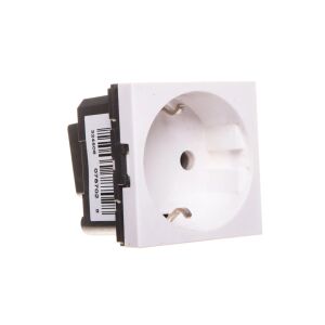 MOSAIC Gniazdo pojedyncze SCHUKO 16A 250V /2moduły/ antybakteryjne białe 078702 147253193 - Conectori și mufe