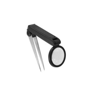 Szkło powiększające, typ: Pęseta z lupą LED, powiększenie: 1.75X, śr.: 30mm 147253225 - Zobacz duże