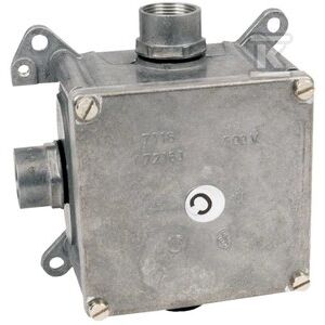 Puszka z wieczkiem i zaciskiem ochronnym (wyloty dla rurek z gwintem P16) 7116 B_P16 147253288 - Pudełko do montażu i oprawy