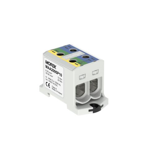 OTL-PEN95 csatlakozó sárga-zöld,kék 2xAl/Cu 6-95mm 1000V AC / 1500V DC Univerzális csatlakozó TN-C-S rendszerhez MAA2095P10 147253379