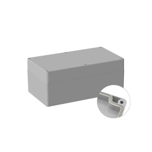 Általános használatra Árnyékolt ház Szürke IP66 szilikon, 200 x 360 x 149,5 mm, RS PRO 5U2 147253407