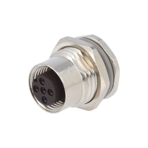 Weiblicher gerader Lötrundsteckverbinder M12, 4-polig, 250 V, T4131012041-000 147253439