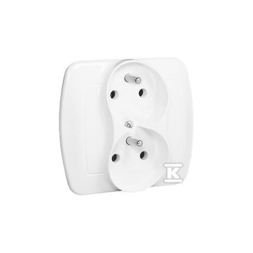 Simon Chord Doppelsteckdose mit/u mit Phaseninvarianzfunktion weiß AGZ2CZ/11 147253443
