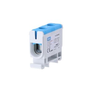 Elágazó elosztóblokk - 1-ágú 2,5-50mm2 kék sík szerelés FJ-E50/B 85821 147253564 - Sorkapocs