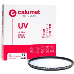 Calumet UV Filter SMC TG 77 mm Ultra Slim 28 Layers 147253805 - Kamera objektív szűrő