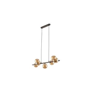 Függő lámpa borostyán üveg lámpabúrákkal ESTERA Barna 7xG9 4506 TK Lighting