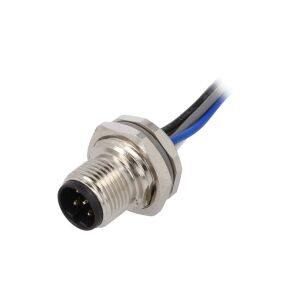 M12-es kerek dugasz egyenes 5 tűs 60V 0,2m T4171010405-001 147253951 - Csatlakozó