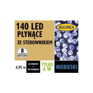 Bulinex LED lámpafűzér 140LED kék 6,95m folyamatos kábel 147253957 - Fényfüzér