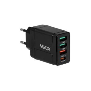HÁLÓZATI TÖLTŐ USB Quick Charge 3.0 + PD 32W premium line VA0006 Vayox