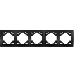 QUADRA Ramka potrójna czarna matowa 147254170 - Rame pentru întrerupătoare