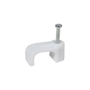 Kábel tartó lapos 6mm KNC-6 fehér 147254236 - Kábelrögzítő