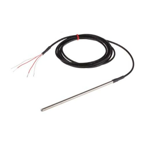 Hőelem típus PT 100, -50C-től +250C-ig 150mm kábel 2m, Rozsdamentes acél