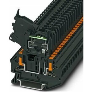 Conector siguranțe cu 2 fire cu terminale Push in 4mm2-PTV 4-HESILED 24 (5X20) 147254663 - Blocuri terminale