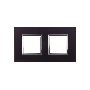 DANTE Kettős keret anodizált alumínium ONYX 4590282 147254726 - Villanykapcsoló keret