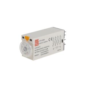 Időrelé késleltetett egyszerű funkció 0,5 -> 10 perc 4PDT 4 érintkező 4PDT 230 V ac