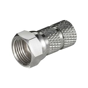 F csavaros csatlakozó 6,5mm/20mm Big Nut Goobay 147254789 - Koax csatlakozó